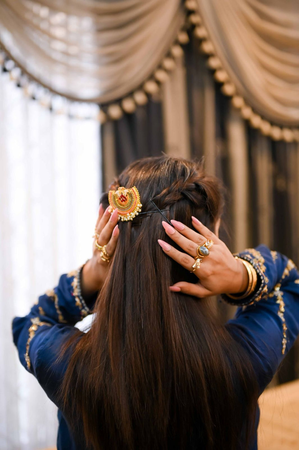 Noor-e-Zewar Traditional Hair Accessory Clip
