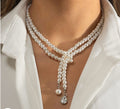 Luna Pearl Lariat Necklace