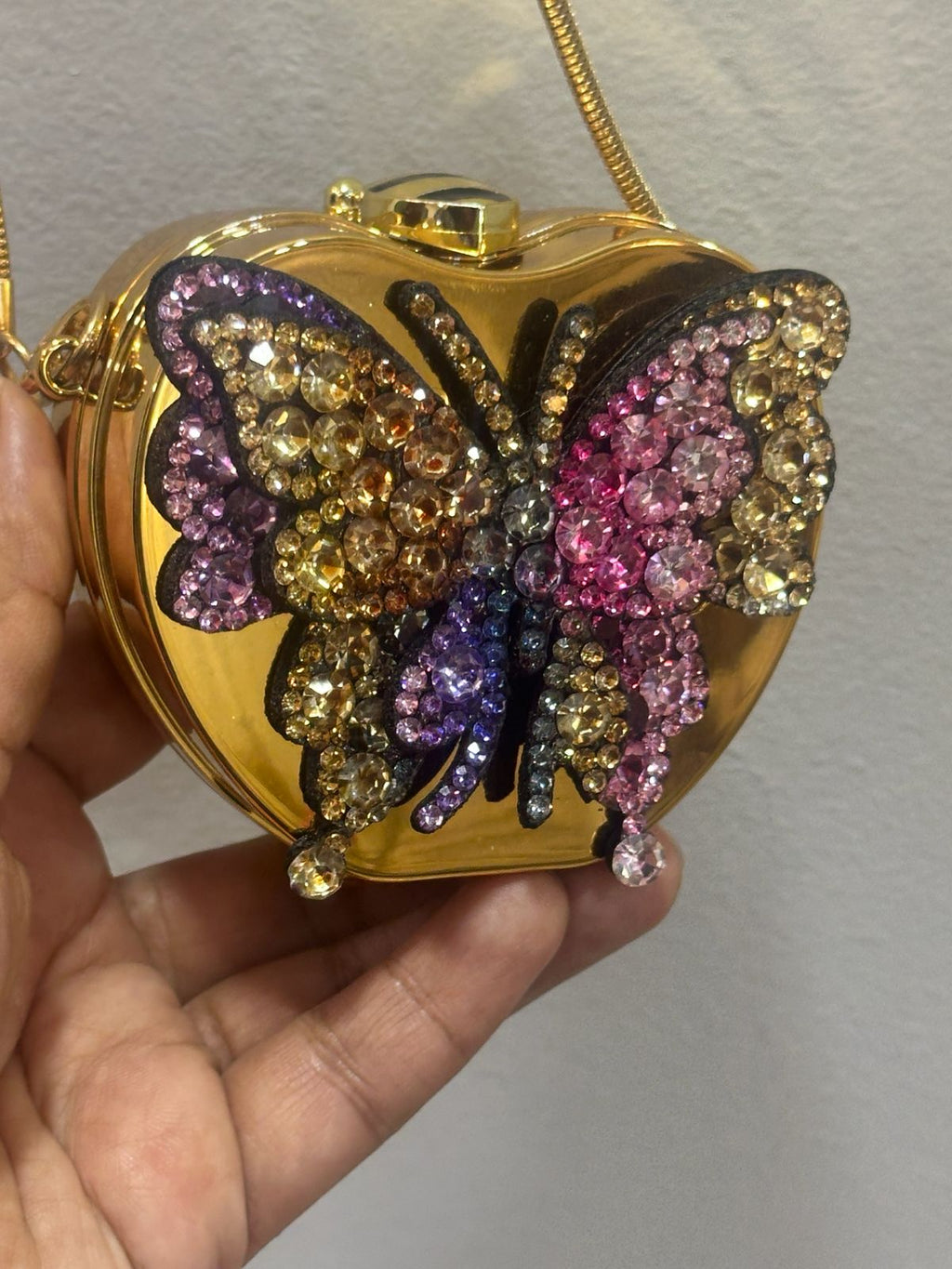 Enchanted Butterfly Heart Clutch