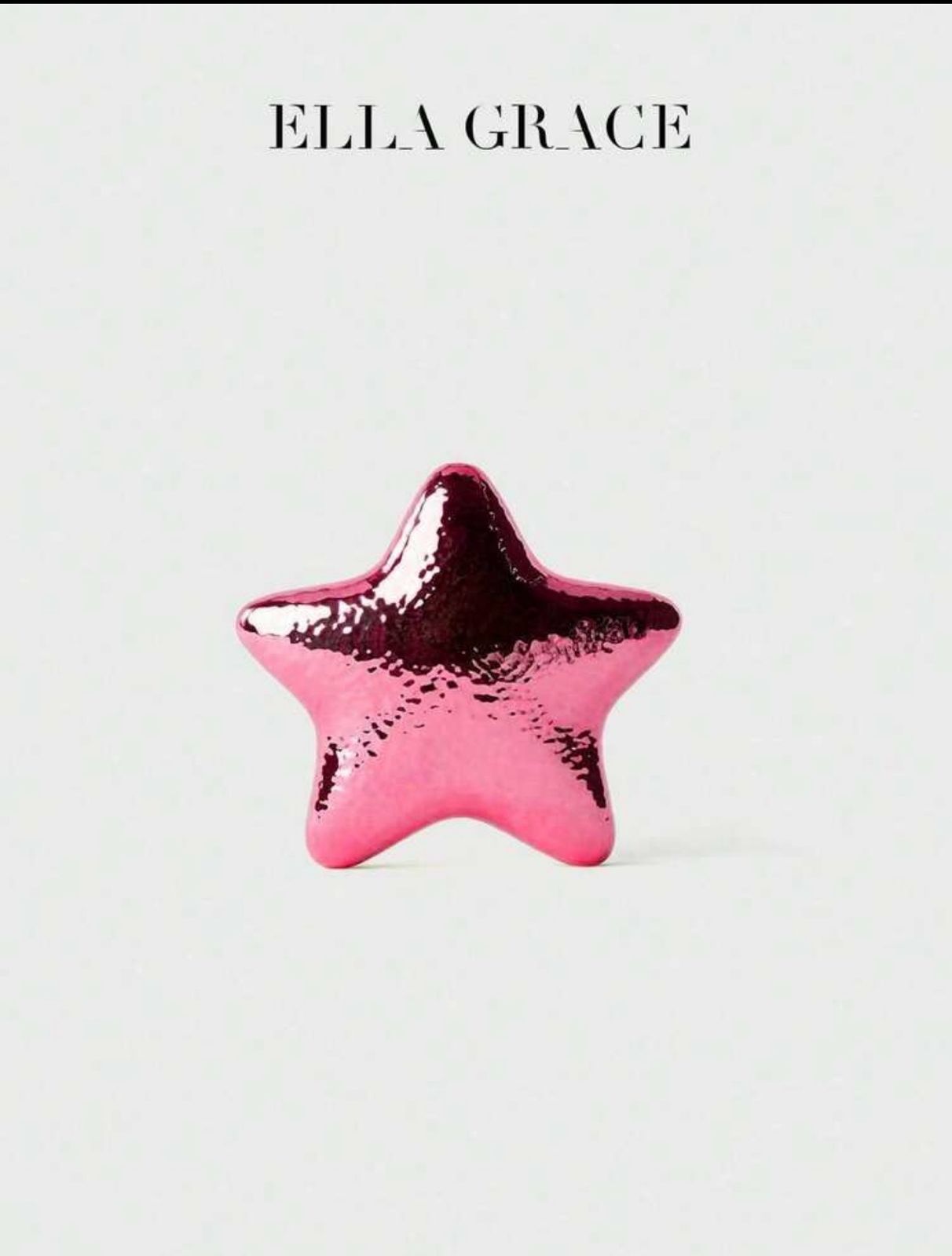 Celestial Star Clutch – Metallic Pink Edition