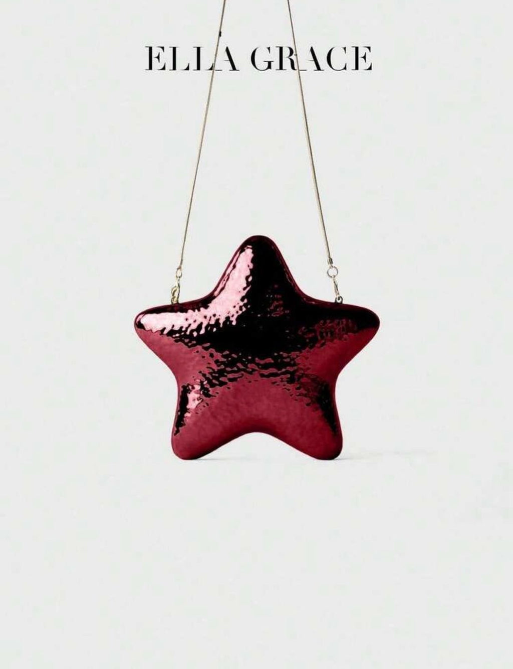 Celestial Star Clutch – Metallic Pink Edition