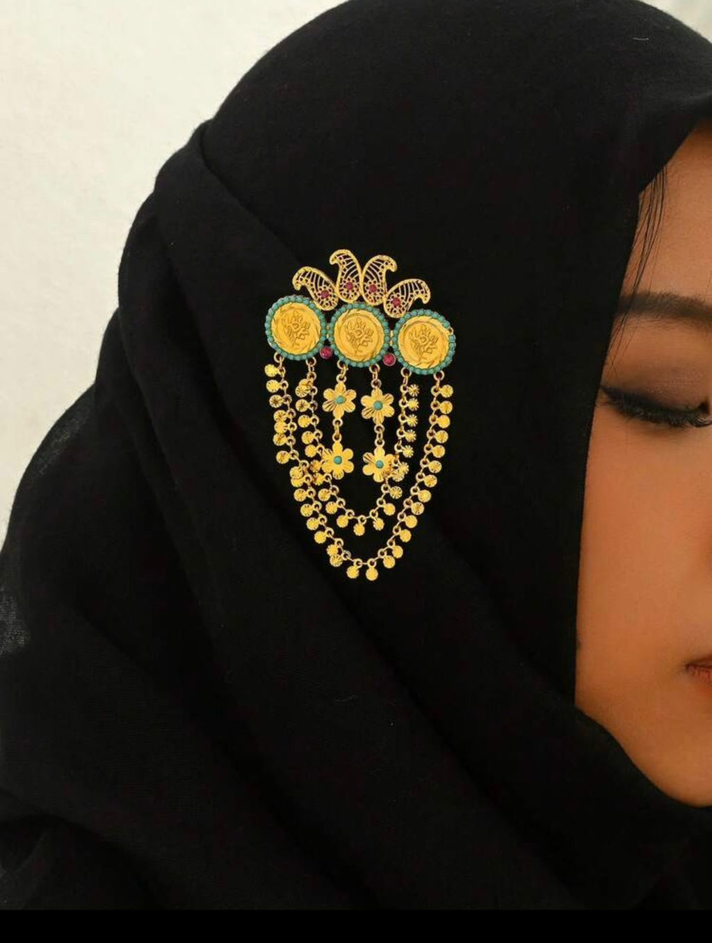 Sultana Bloom Brooch – Heritage Gold Statement Pin
