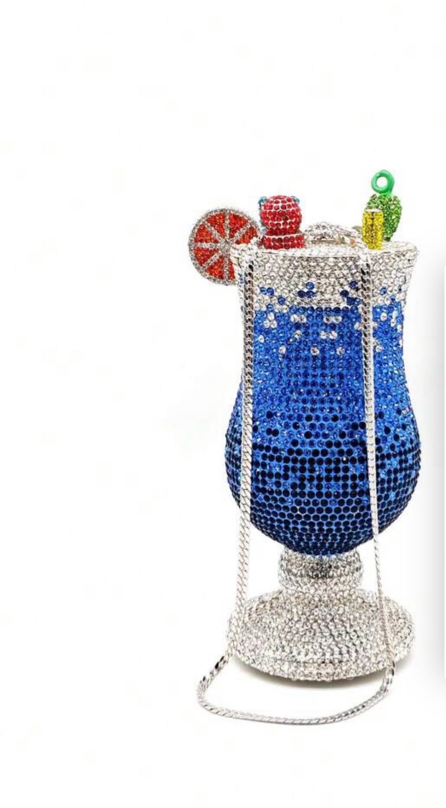Midnight Sapphire Cocktail Clutch – Crystal Edition