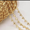 Permanent Heart Link Chain – Gold Stainless Steel