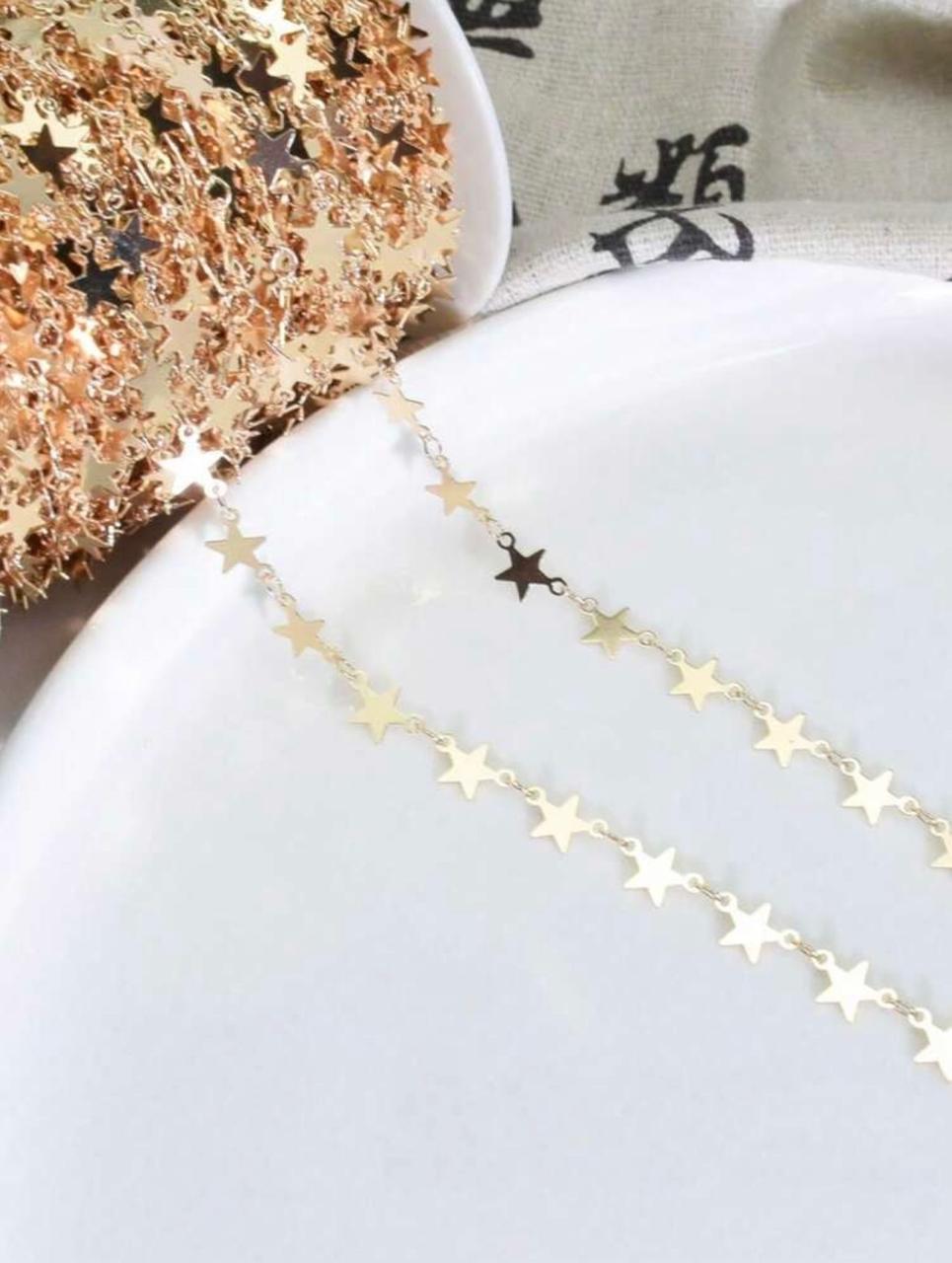 Permanent Star Link Chain – Gold Stainless Steel
