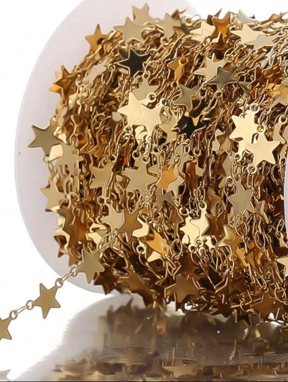 Permanent Star Link Chain – Gold Stainless Steel