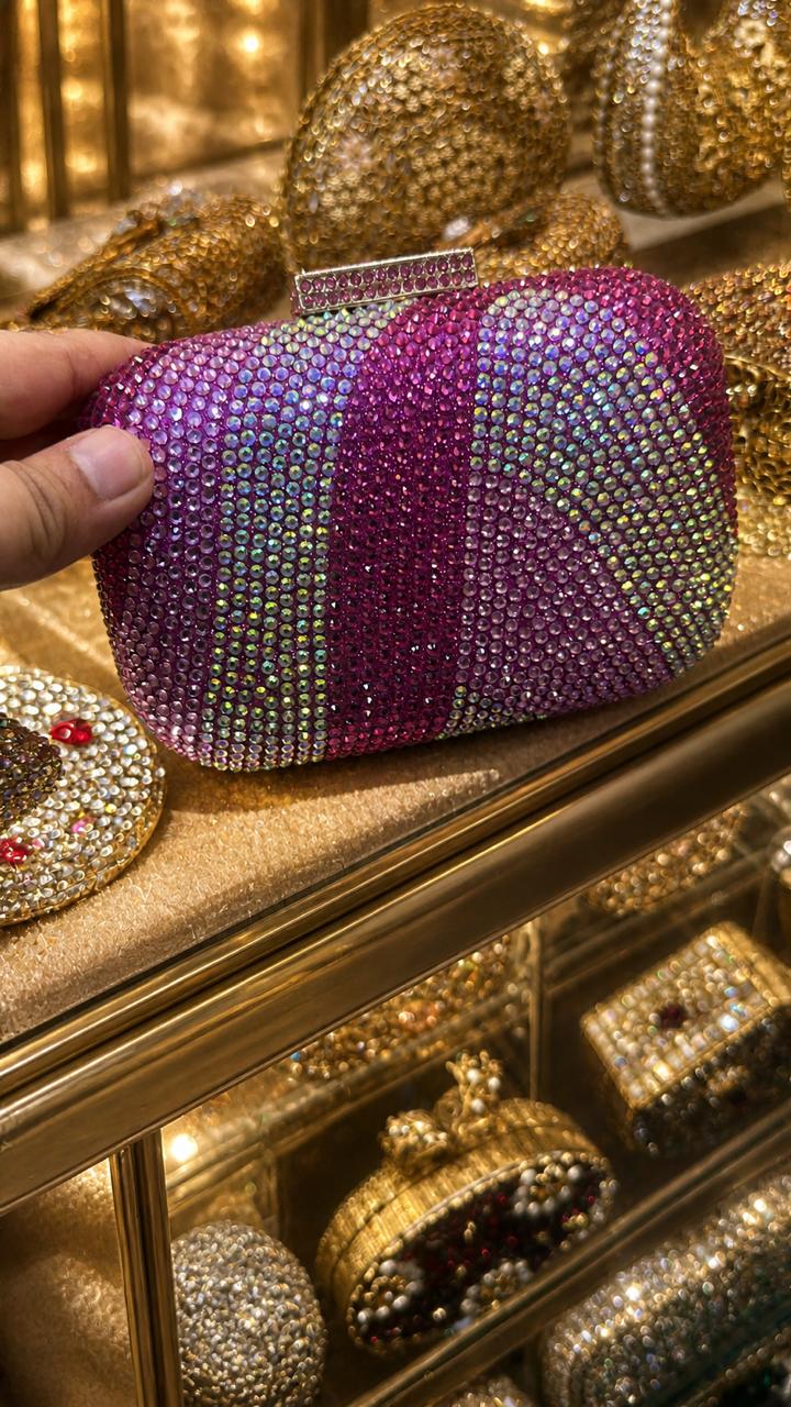 Radiance Diva Crystal Mosaic Evening Clutch